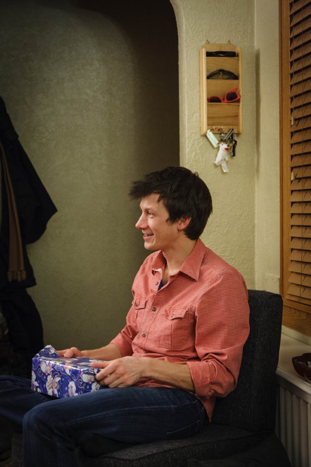 Matt Hunstad enjoying all the gifts